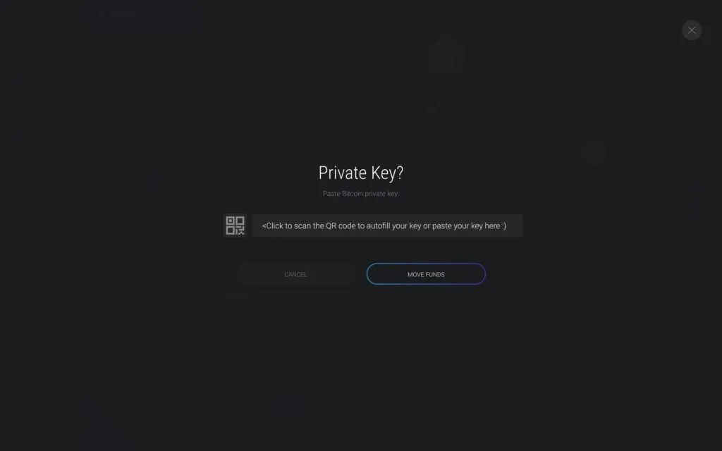 Exodus Wallet Private Key import