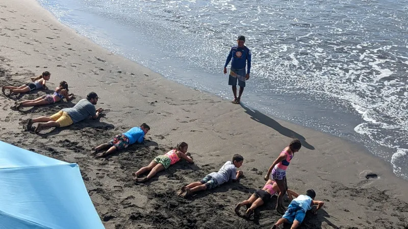 Jorge Valenzuela at the beach