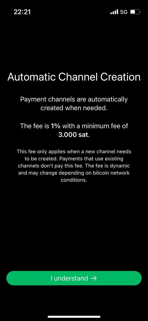 Phoenix Wallet Fees at Lightning Channel Opening