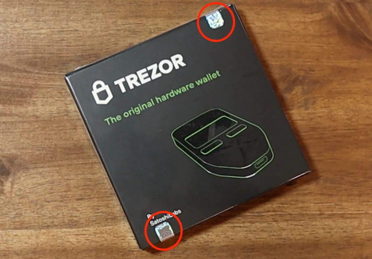 Trezor Model One security glue