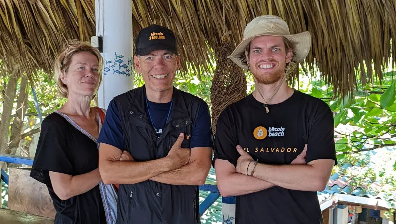 Max Keiser and Stacy Herbert at Bitcoin Beach